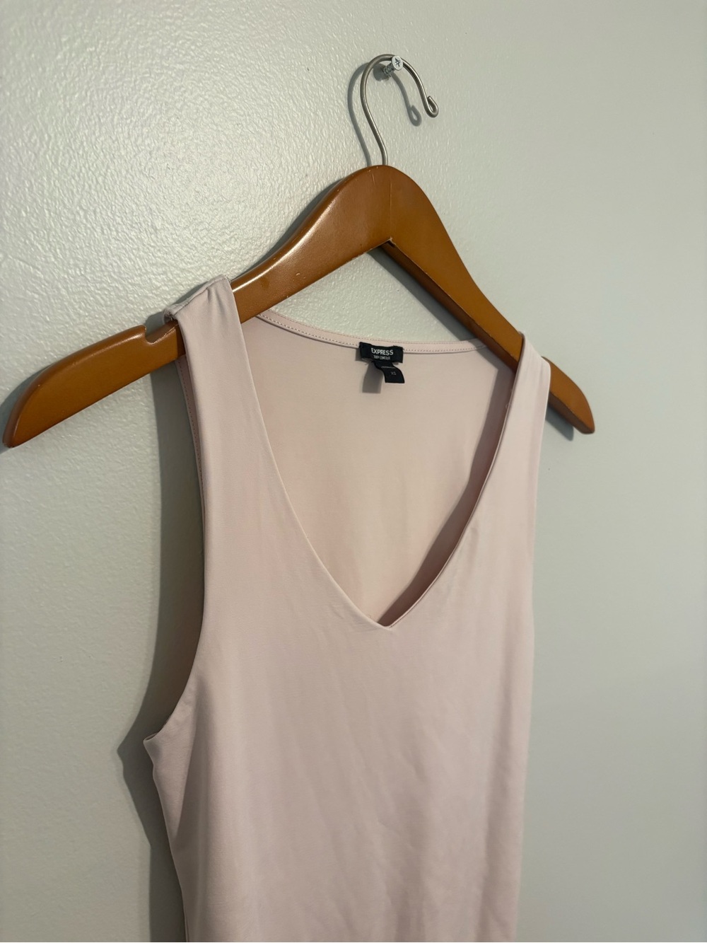 Express Light Blush V-Neck Bodysuit